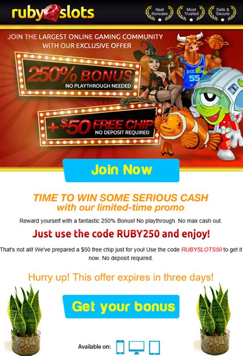 ruby slots casino 200 no deposit bonus codes 2018 - HTTPS www.rubyslots.bonus codes.